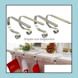 Hooks Rails Christmas Socking Holders Pise Pise Metal Hanging Mtipurpose Hook Holiday Decoration Ideal Tools Drop Delivery Home GA DHPYC