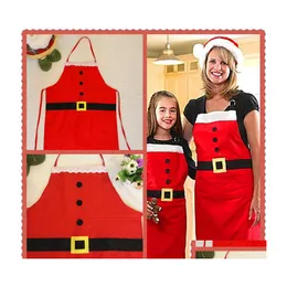 Aprons Christmas Decoration Apron Home Kitchen Supplies Party Merry Holiday Cooking Parentchild S/L 300Pcs Dh0099 Drop Delivery Gard Dhanl