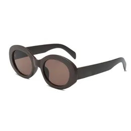 Солнцезащитные очки дизайнер винтажный овальный глубокий роскошный CE Women Classic Fucksia Sun очки для женщин 23SS с логотипом Man UV400 Солнцезащитные очки