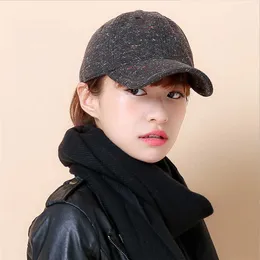 Ball Caps Fashion Woman Baseball Caps Autumn Winter Colorful Warm Hats Female Ladies Casual Outdoor Woolen Snapback Hip Hop Cap G230201