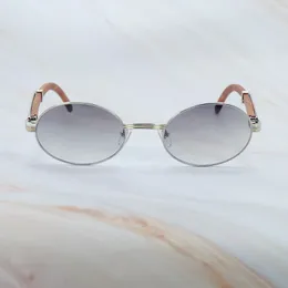 Carter Unisex Men Classic Wood Frame Br Sunglasses Oval Designer Glasses Round Wooden Shades Eyewear228w en Woman Man