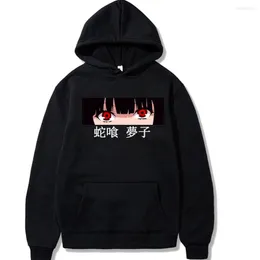 Kvinnors hoodies kakegurui jabami yumeko hoodie manga långärmade tröjor