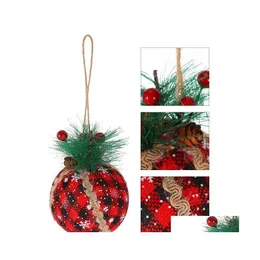 Parti Dekorasyonu 9pcs Noel Ağacı Asma Topları Yaratıcı Sahne Düzenli Serideler Ev Dekorları Deniz Döktürü Bahçe Festival Malzemeleri E DH2LI