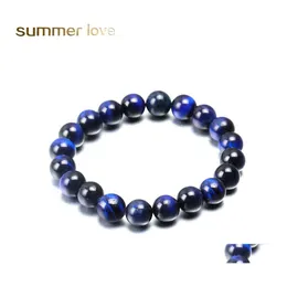 Fios de mi￧angas Blue Eye Buda Bracelet Bracelet Natural Stone redonda Bracelets de corda de corda para homens Mulheres de alta qualidade 6mm 8m OTL0m