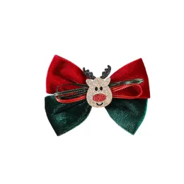 Hair Clips Barrettes Womens Christmas Barrette Ribbon Bowknot Tree Santa Claus Duck Tip Hairpin Lady Accessories Drop Delivery Jew Dhy4F