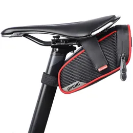 Paniers Acessórios para ciclismo de assento à prova d'água Mtb Bicycle Saddle Pannier Bike traseiro Bacha de segurança 0201