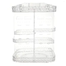 Förvaringslådor byrå Vanity Organizer Rotertable Cosmetics Rack Plastic Desktop