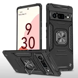 Armor Phone Cases For Google Pixel 8 8A 7A 7 6 6A 5A 4A 5 Pro Kickstand Shockproof Mobile PC Case Cover Coque