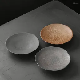 Tablice japoński schronisko Stoare czajnik ceramiczny melonowa taca na przekąskę do przekąsek mała retro vintage talerz do przechowywania