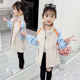 Coat 2023 Style Korean-style CHILDREN'S Jacket Girls Spring Clothing Tops Zhong Da Tong Children Mixed Colors Windbreaker Childre