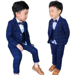 Suits Top Quality Flower Boys Wedding Suit Gentleman Kids Formal Tuxedo Dress Children Party Performance Dress Costume 230131