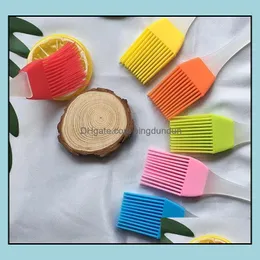 Andra bakprodukter Sile Butter Brush BBQ Oil Cam Cook Pastry Grill Food Bread Basting Kitchen Dining Tool Drop Delivery Home Garden Bar Oturo