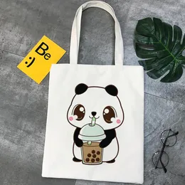 Alışveriş Torbaları Panda Çanta Bakkal Alışveriş Bolso Çanta Bolsas Yeniden Kullanılabilir Ecobag Ecologicas Custom