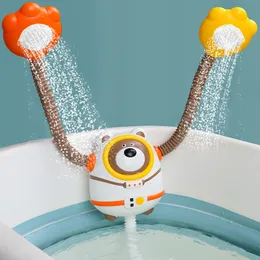 Badespielzeug Elektrische Dusche Wasserspray Badespielzeug Kawaii Schnecke Bär Roboter Modell Sprinkler Für Kinder Kinder Baby Badezimmer Badewanne Wasserhahn 230131