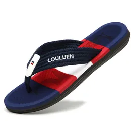 Slippers de alta qualidade chinelos de marca homens de verão praia moda respirável casual ao ar livre 230201