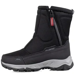 Boots Platform Men Snow Ankel Plush Warm Thothen Winter Shoes Man Comfort Non-Slip Outdoor Boasties Man 230201
