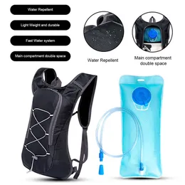 Panniers Männer Frauen radeln wasserdichte Fahrradbeutel MTB Road Bike Riding Water Bag Outdoor Kletterbeutel Hydratation Rucksack 0201