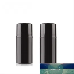 Garrafa sem ar de plástico preto de 50 ml com tampa da bomba para loioncereamemulsãofoundationserum Skin Care Packing