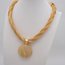 Sets Wedding Jewelry Sets Design Fine Dubai African Gold Color For Women Necklace Set Indian Costume Gifts 230131