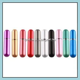 F￶rpackningsflaskor 5 ml Portabel mini -￥terfyllningsbar per flaska med sprayduftpump Tomma kosmetiska beh￥llare Atomizer Drop Delivery Offic Otkve