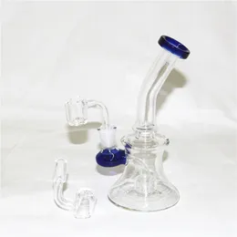 bicchiere di vetro bong narghilè narghilè creativi con 14 vaschette mini gorgogliatore dab rig per fumare raccoglitore di cenere di vetro