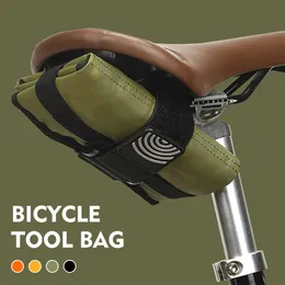 Borse laterali ThinkRider Coda per bicicletta Custodia per sedile posteriore Custodia per sella Telaio anteriore Burrito Pack Kit di attrezzi per bici Borsa di riparazione 0201