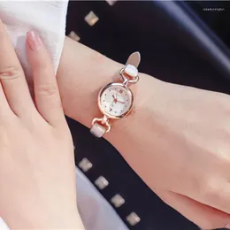 Wristwatches Women Girl Simple Quartz Wrist Watch PU Leather Strap Mini Thin Dial Watches Reloj Mulco Original Mujer Luxury Fashion