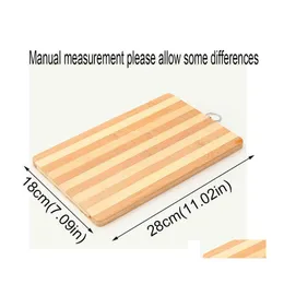 تقطيع كتل المطبخ Rec Bamboo Chop Board فواكه الخضار الخشبية في الهواء الطلق ألواح قطع الطعام لوحات اللحوم أدوات Drop Deli DHQM5