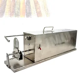220V Commercial Electric Potato Slicer Machine Automatic Hush￥ll Rostfritt st￥l Potatis Skivmaskin Spiral Cutter