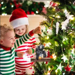 Рождественские украшения 2022 украшения подвески Новое дерево подвесное капля доставка дома праздничные поставки вечеринки dhzvw