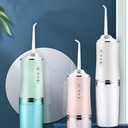 Oral Irrigators Other Hygiene Portable Continuous oral rinse 240ml Dental Floss Cleaner 3 Modes 80-120PSI USB Charging IP7 Waterproof Tooth Whitening 221215