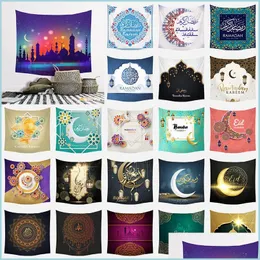 Asciugamano Musulmano Ramadan Tapestry Eid Mubarak Tovaglia Coperta Beach Tv Sfondo Appeso 40 Stili Drop Delivery Home Garden Textiles Dh0Ow