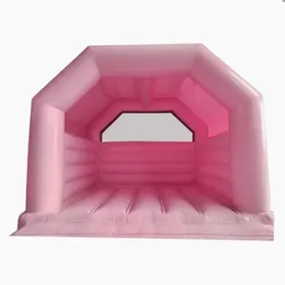 Customized Pink trampoline bounce house inflatable bouncer castle wedding jumping jumper bouncing party center for sale