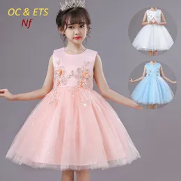 Old Cobbler ETS NF41358 Vestidos de menina Vestido de malha Saia bufante Princesa Menina Fantasia de piano de alta qualidade Personalização de luxo