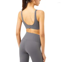 Yoga Kıyafet Spor Sütun Salonu Bralette Kadınlar Arka Tank Top Fitness Mahsul Ayarlanabilir toka Seksi iç çamaşırı