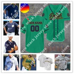 NCAA College Notre Dame Jersey de beisebol David Lamanna Carter Putz Ryan Cole Jack Zyska Jack Brannigan Penney Jared Miller Zack Prajzner