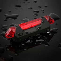 Bicycle TailLight USB Rechargeable Mountain Bike Safety Warning Rear Lights Flashing Cycling LED Tail Lamp Mtb Accessories 0202