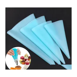 Baking Pastry Tools 4 Sizes Sile Cream Bag Diy Confectionery Cake Decorating For Fondant Kitchen Accessories Drop Delivery Home Ga Dhsho