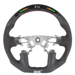 Car Carbon Fiber Steering Wheel Compatible for Nissan Patrol LED Performance Wheel