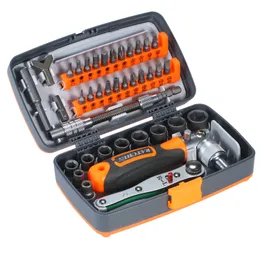 Other Hand Tools Precision Ratchet Screwdriver Bit Set Magnetic Screwdrivers Kit Electronics Repair Tool with Flexible Shaft Extension Rod 230201