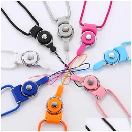 Partybevorzugung abnehmbarer Riemenhals geflochtenes Nylon-Hängeseil für Handy-Abzeichenkamera MP3-USB-ID-Karten Mischfarbe 928 B3 Drop Del Dh1Ge