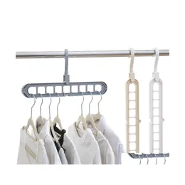 Hangers Racks Swivel Magic Mtiport Support Clothes Drying Rack Mtifunction Plastic Hanger Storage Vtky2097 Drop Delivery Home Gard Dhqbh