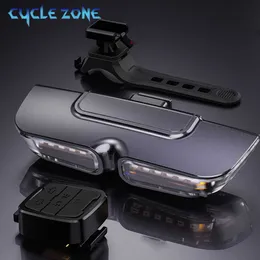 S اللاسلكي المصباح الخلفي USB قابلة لإعادة الشحن 10 LED LED Bicycle Light 2400mAh ملحقات Bike Bike Type-C Type-C 0202