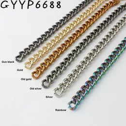 Bag Luggage Making Materials 1-10 Meters 11mm 13mm 17mm 22mm rainbow Aluminium Chain Light weight chain for hand bag purse adjusted strap Handbag Straps 230201