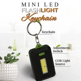Taschenlampen Taschenlampen Mini -LED -Schlüsselroll -Torch -Werkzeuge Überleben Schlüsselbund tragbares Solar Power Light OutdoorFlasHlights Taschenlampenflasserflas Flas
