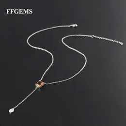 Pendant Necklaces FFGems Created Zultanite Pendant Necklace Gemstone Color Change Fine Jewelry Women Lady Engagement Wedding Party Gift With Box G230202