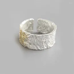 Hochzeit Ringe Bijoux Mode Echt Silber Farbe Unregelmäßige Runde Für Frauen Boho Einstellbare Antike Anillos Joyas De Plata