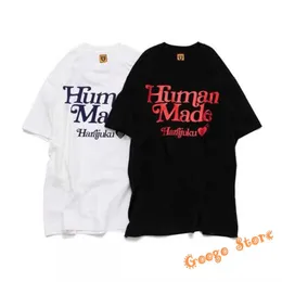 Herren T-Shirts Casual Loose Slub Cotton Human Made T-Shirt Hohe Qualität Einfache Buchstaben Druck Human Made Girls Don't Cry Harajuku T-Shirt G230202