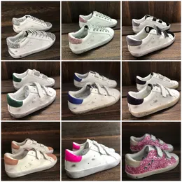 Italy deluxe baby boy girl Sneakers Golden Super Ball Star Shoes Sequin Classic White Leather DooldD irtyD esignerc hildrenk idss uperstarC asualS hoeN ews easonGol