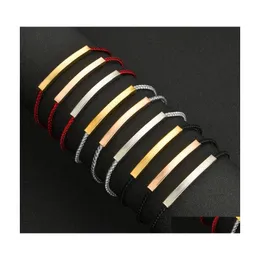 Charmarmband v￤ver armband rostfritt st￥l strip man kvinnor mode smycken rep kedja anpassat justerbart par 128 t2 droppe dhkfz